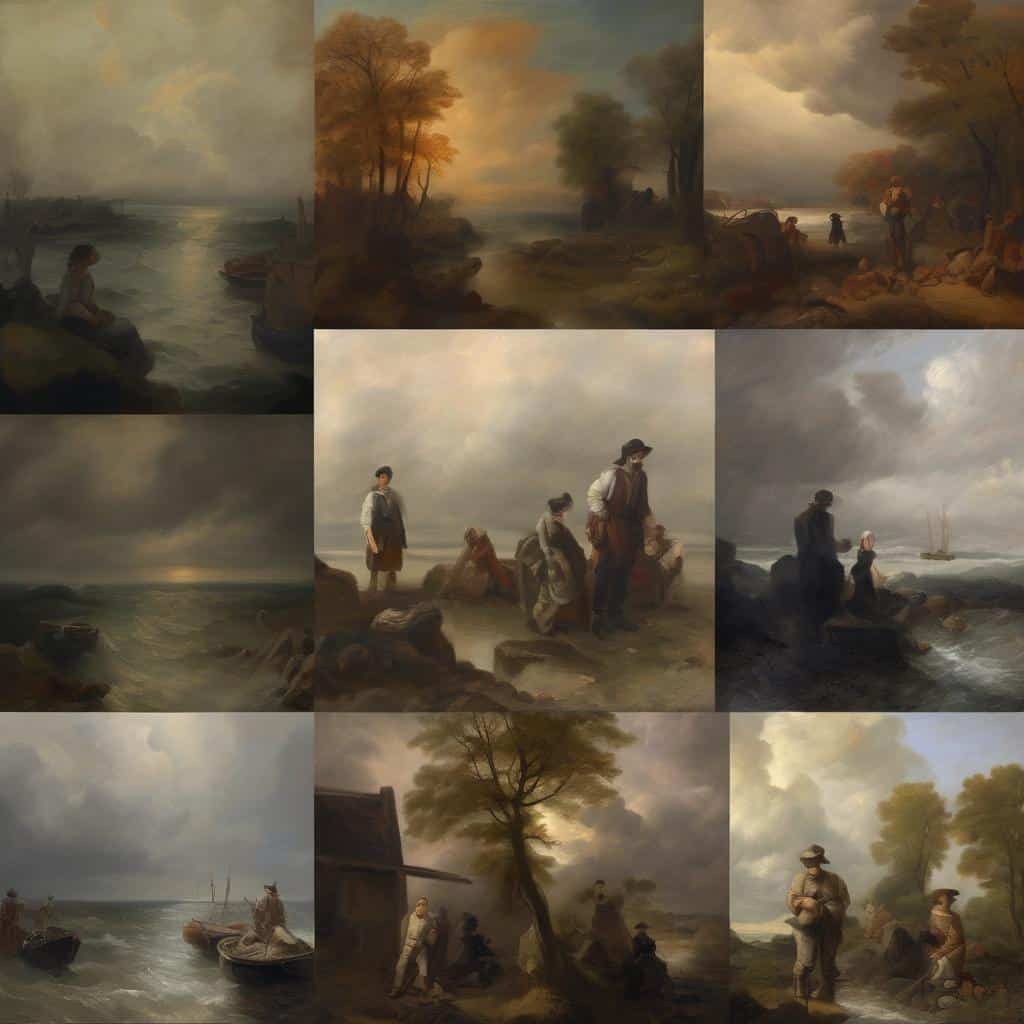 Ζωγραφιές τοπίων και αγροτικών σκηνών, έργα γνωστών καλλιτεχνών, ανακαλύψτε βιογραφίες και έργα τέχνης.